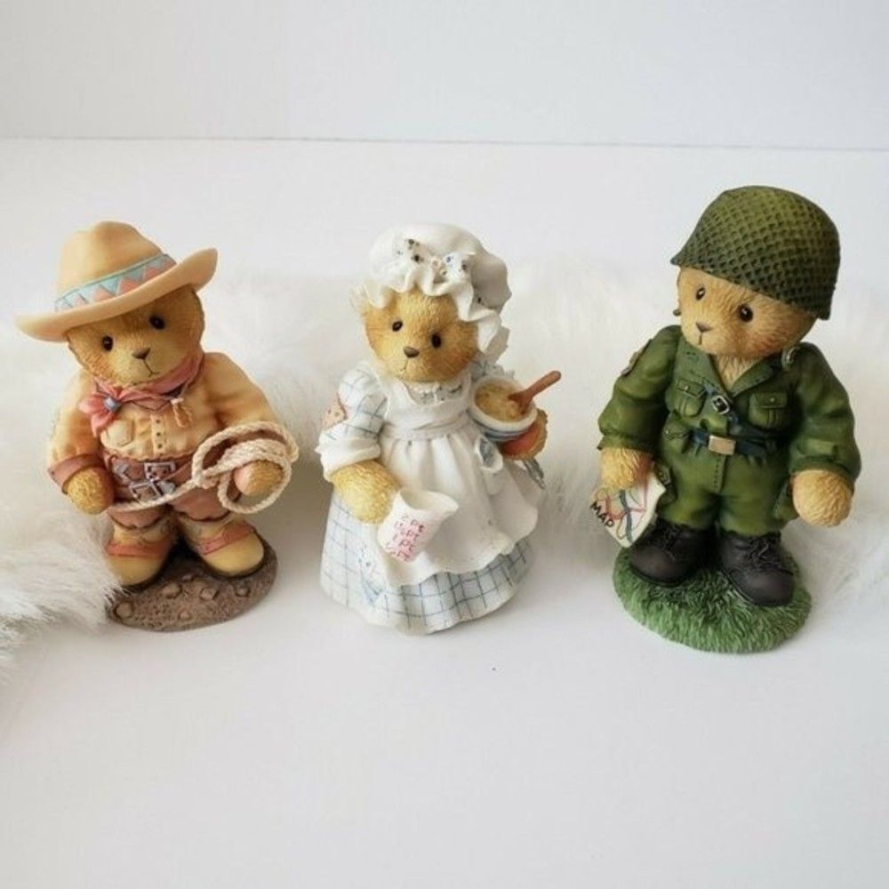 Cherished Teddies Collection, Cowboy, Emily bears Lot 2